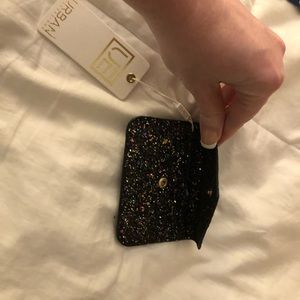 Black sparkle envelope card holder